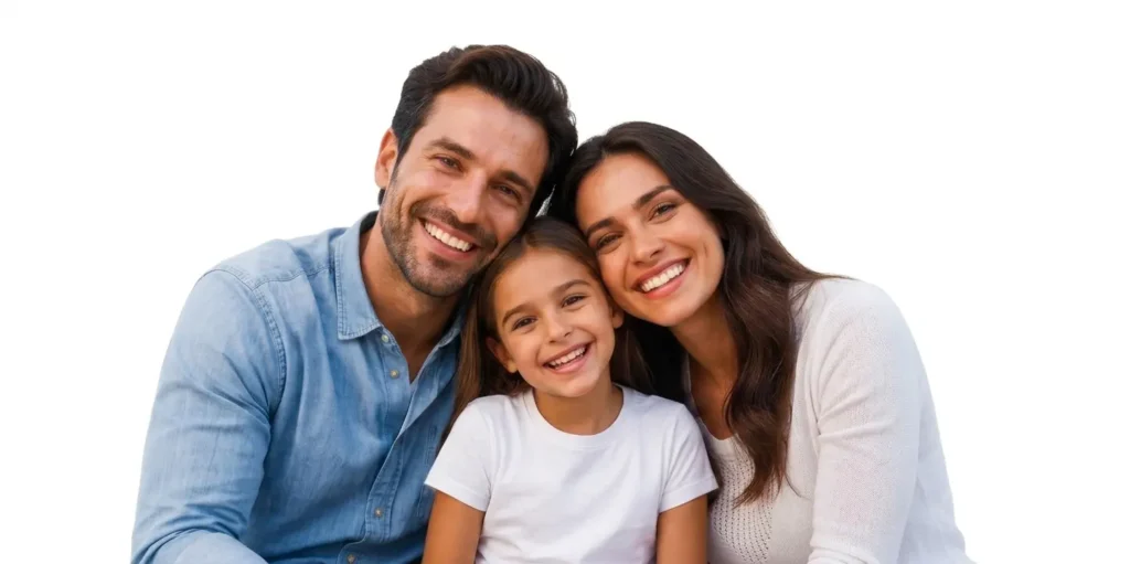 Familia feliz con planes Interbanco